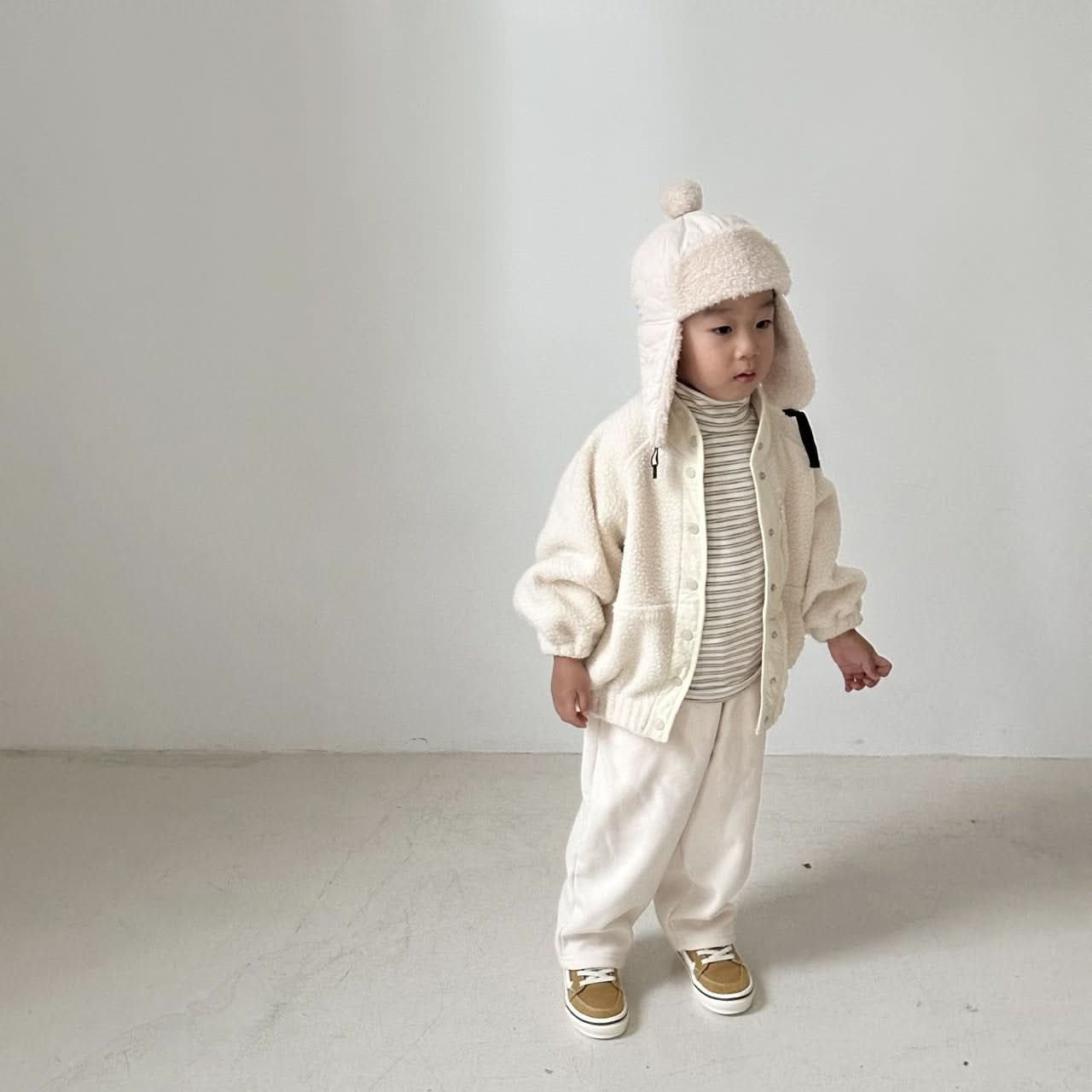 Kids Oversized Fleece Button Jacket (5 - 7y) - 2 Colors kids outfit