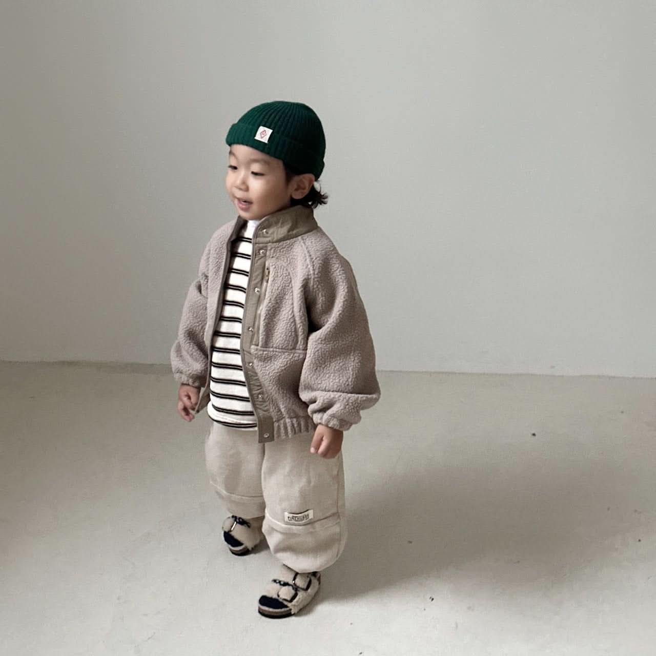 Kids Oversized Fleece Button Jacket (5 - 7y) - 2 Colors kids outfit