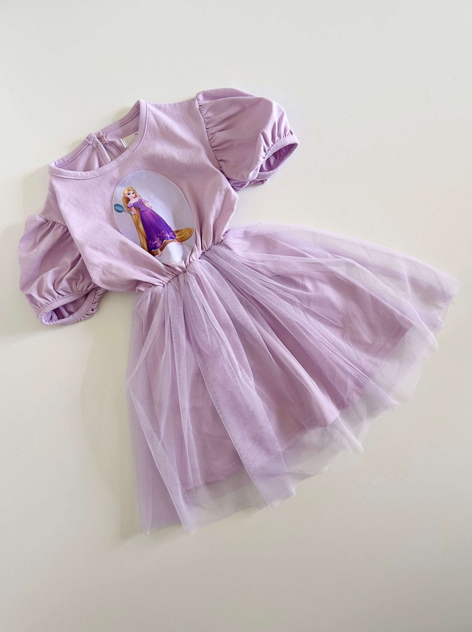 Kids Puff Sleeve Princess Tulle Dress (15m - 7y) - 3 Colors kids outfit