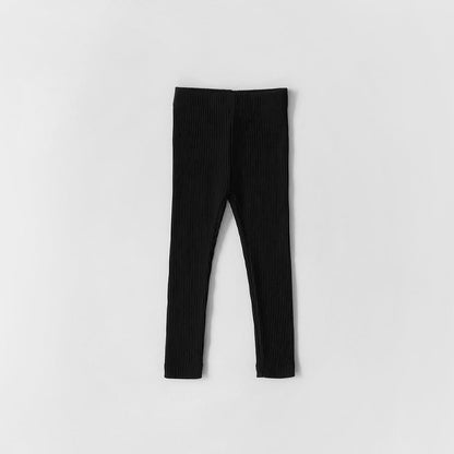 Kids Ribbed Basic Leggings (2 - 9y) - 9 Colors kids outfit