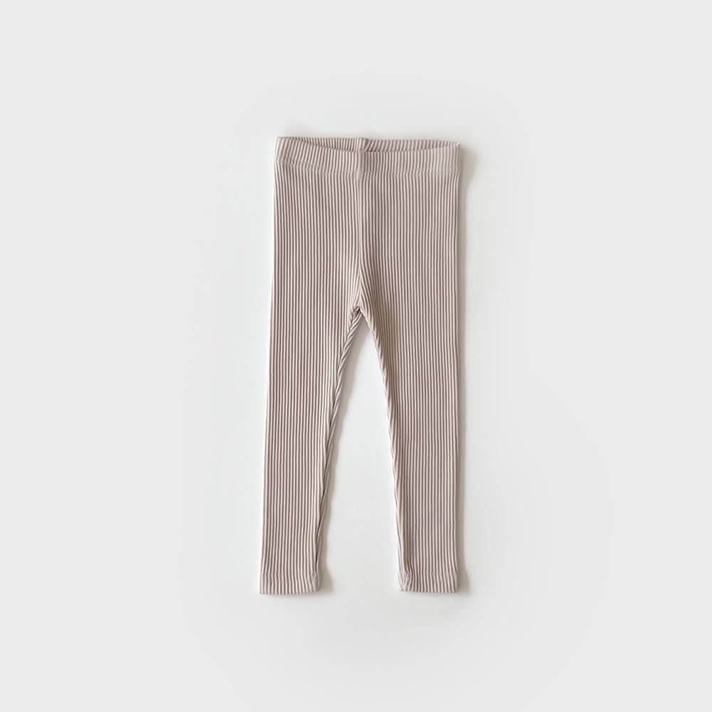 Kids Ribbed Basic Leggings (2 - 9y) - 9 Colors kids outfit