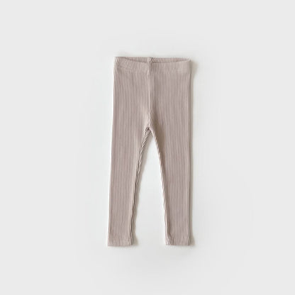 Kids Ribbed Basic Leggings (2 - 9y) - 9 Colors kids outfit