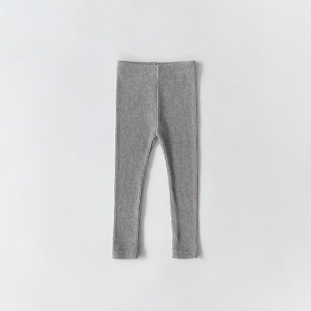 Kids Ribbed Basic Leggings (2 - 9y) - 9 Colors kids outfit
