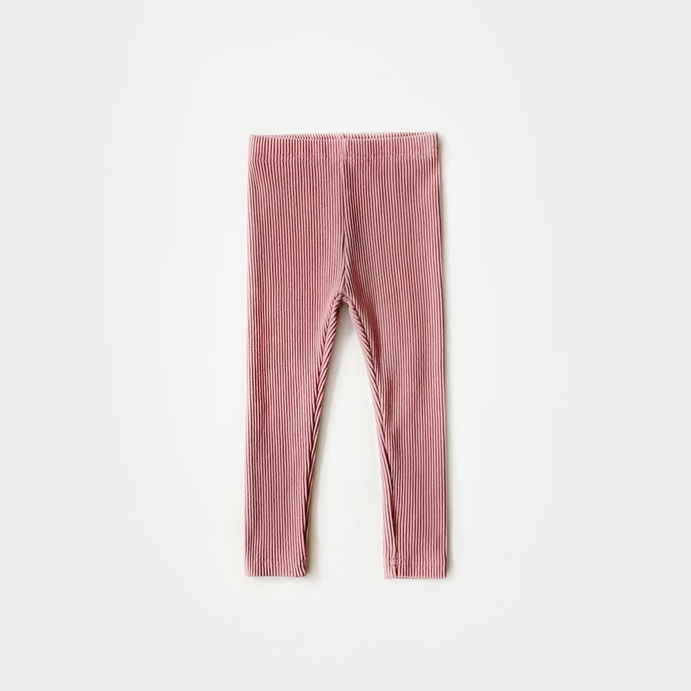 Kids Ribbed Basic Leggings (2 - 9y) - 9 Colors kids outfit