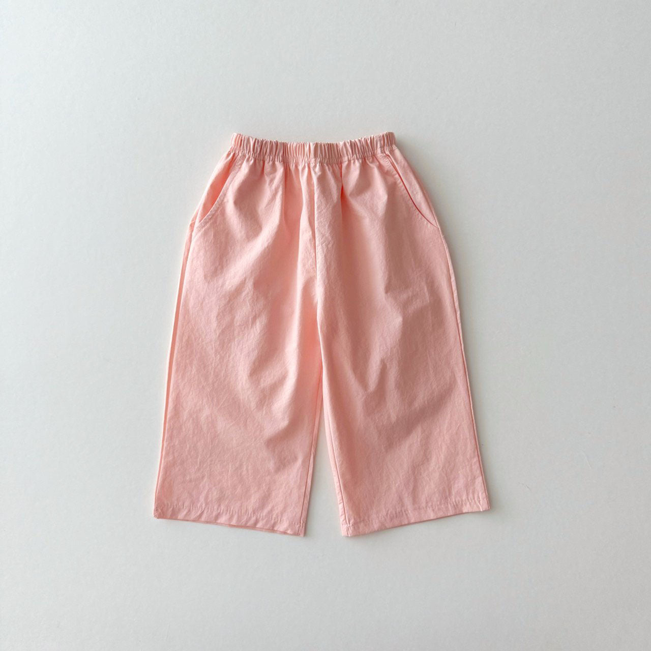 Kids S25 Tie Back Ruffle Top and Wide Pants Set (1 - 11y) - Apricot kids outfit