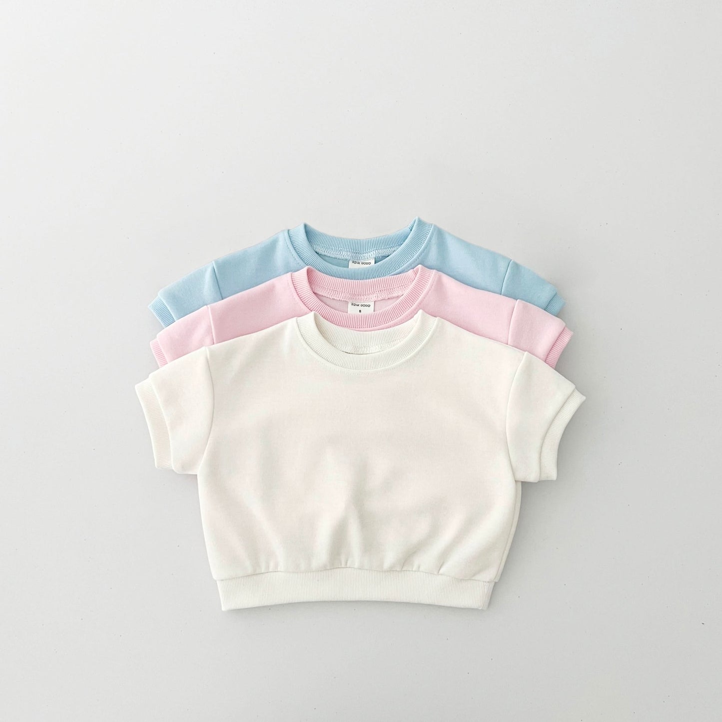 Kids Short Sleeve Sweatshirt and Skirted Shorts Set (2 - 7y) - 3 Colors kids outfit