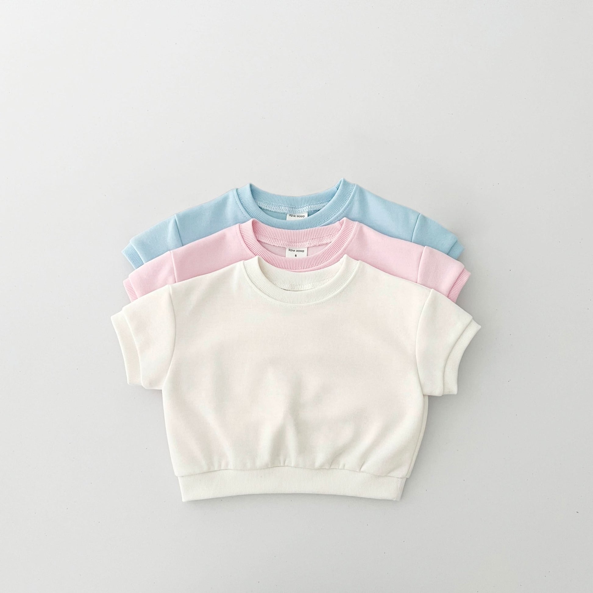 Kids Short Sleeve Sweatshirt and Skirted Shorts Set (2 - 7y) - 3 Colors kids outfit