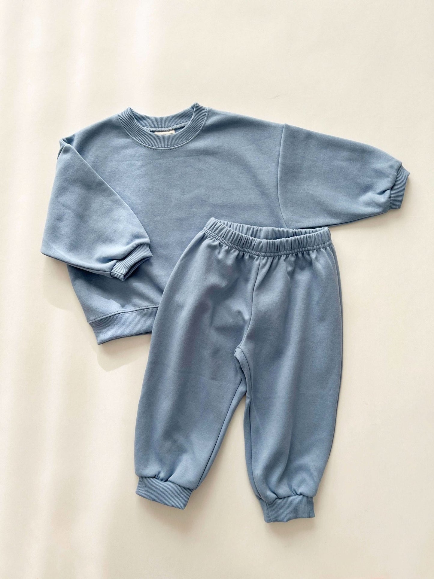 Kids Soy 24Fall Cotton Sweatshirt and Jogger Pants Set (1 - 9y) - 11 Colors kids outfit