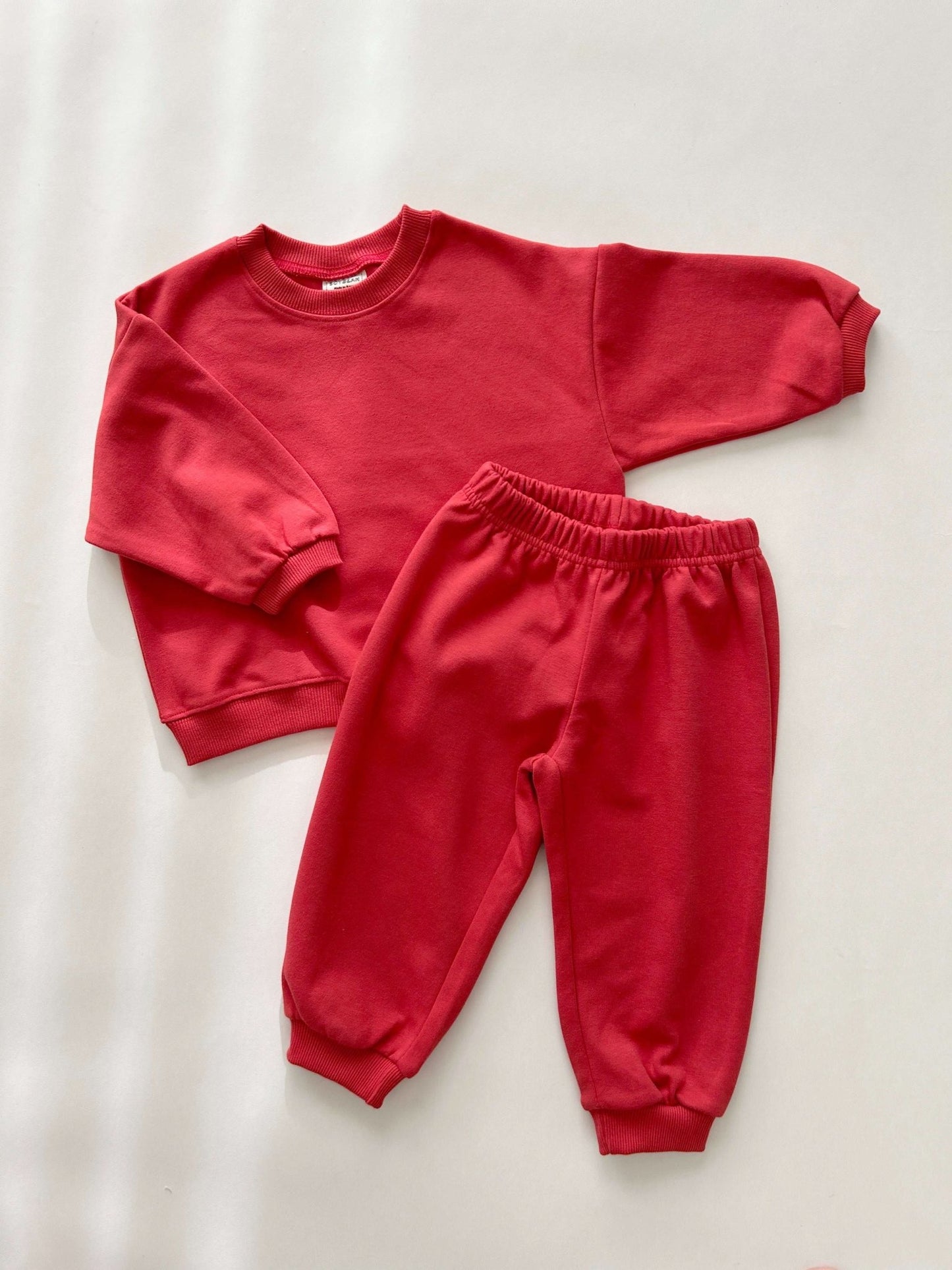 Kids Soy 24Fall Cotton Sweatshirt and Jogger Pants Set (1 - 9y) - 11 Colors kids outfit