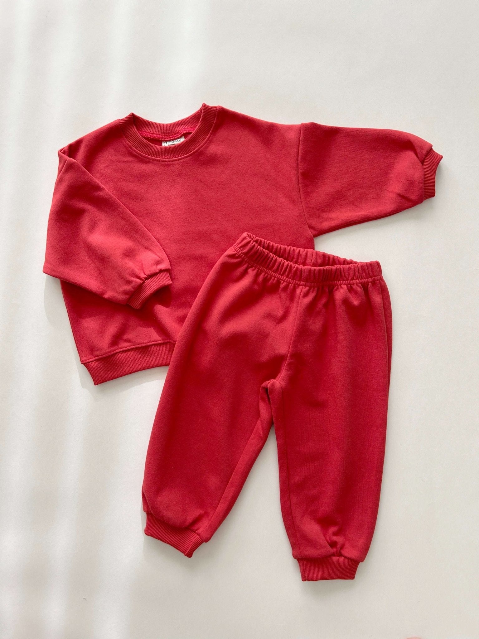 Kids Soy 24Fall Cotton Sweatshirt and Jogger Pants Set (1 - 9y) - 11 Colors kids outfit