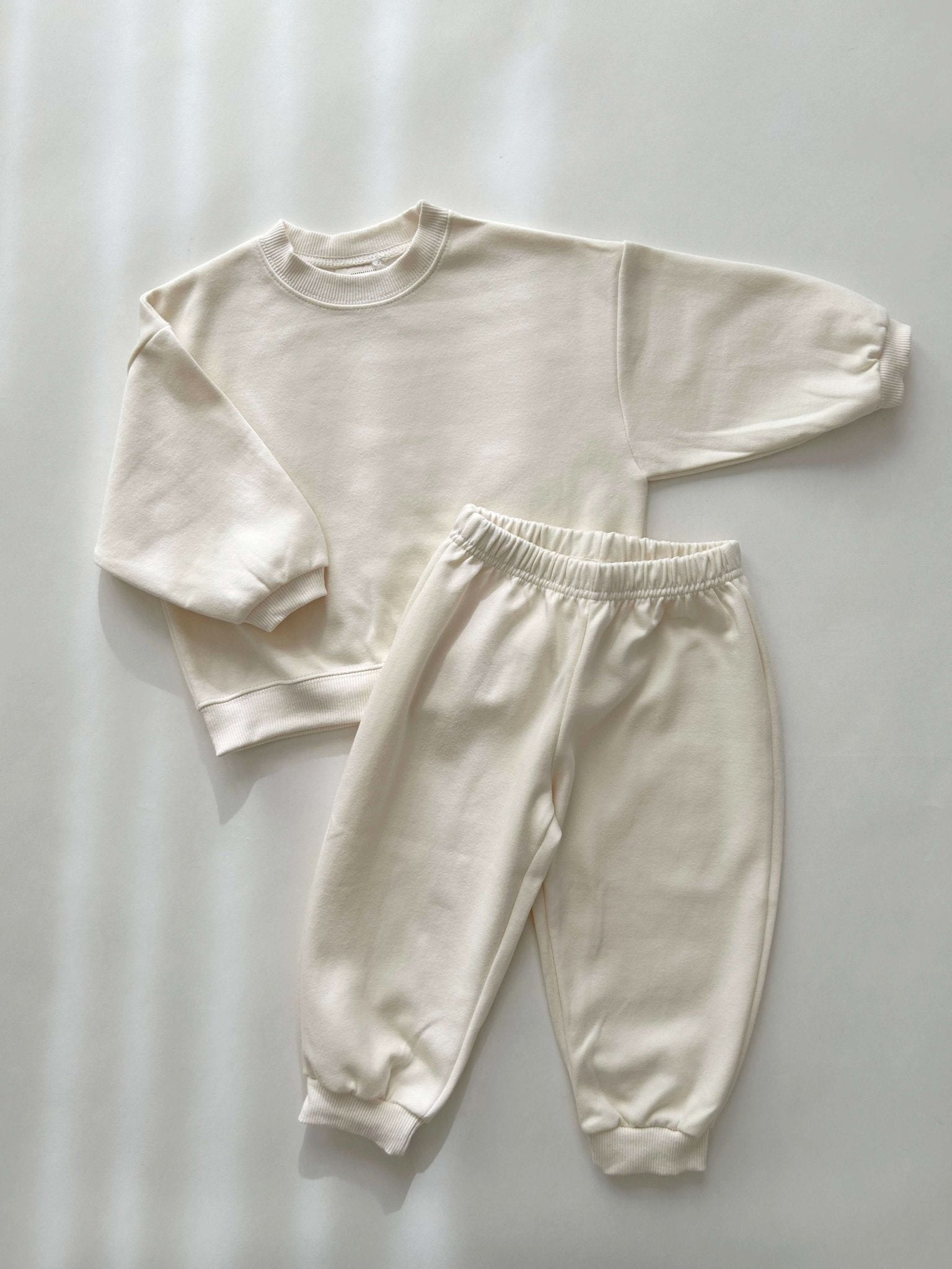 Kids Soy 24Fall Cotton Sweatshirt and Jogger Pants Set (1 - 9y) - 11 Colors kids outfit