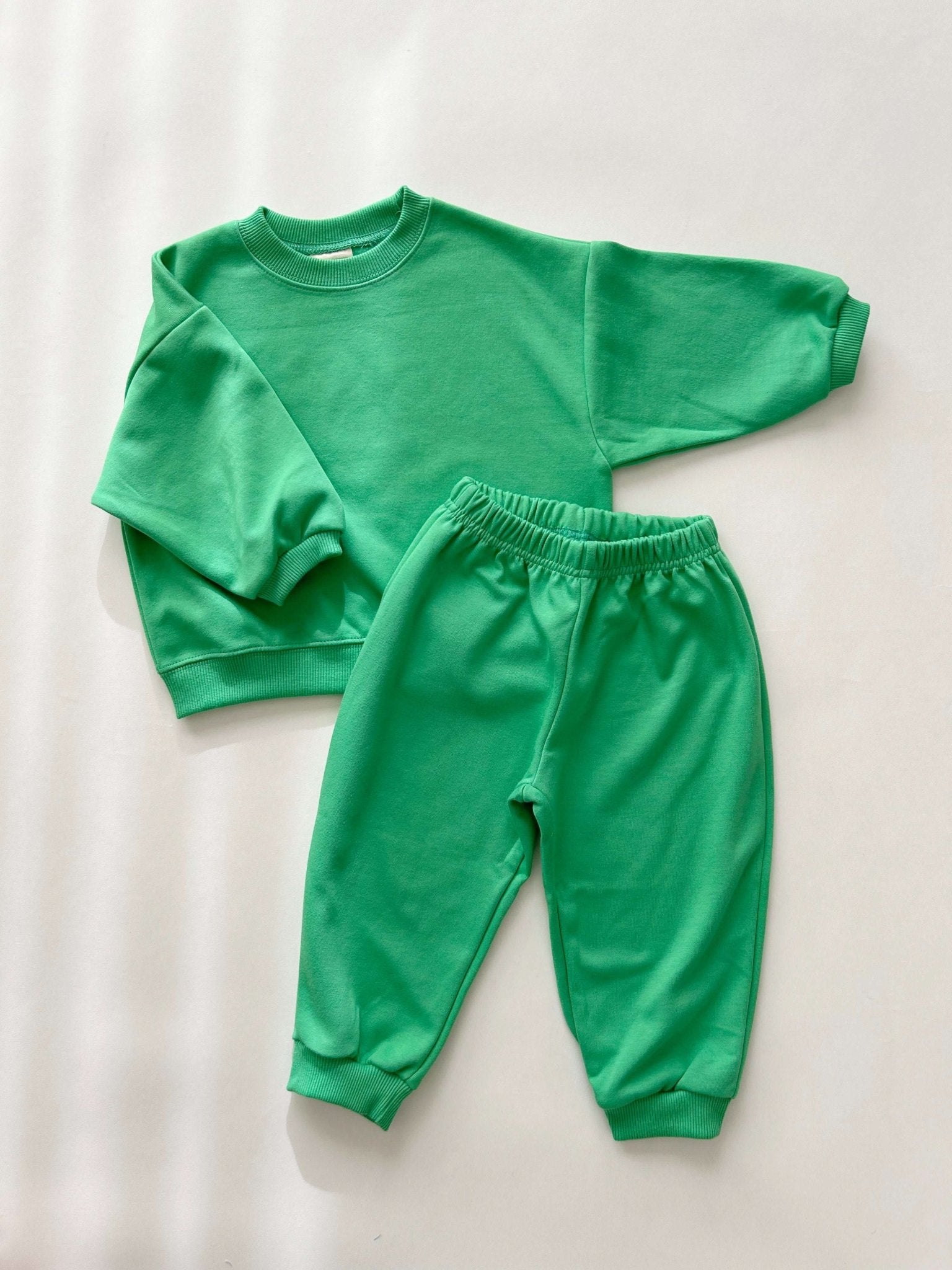 Kids Soy 24Fall Cotton Sweatshirt and Jogger Pants Set (1 - 9y) - 11 Colors kids outfit