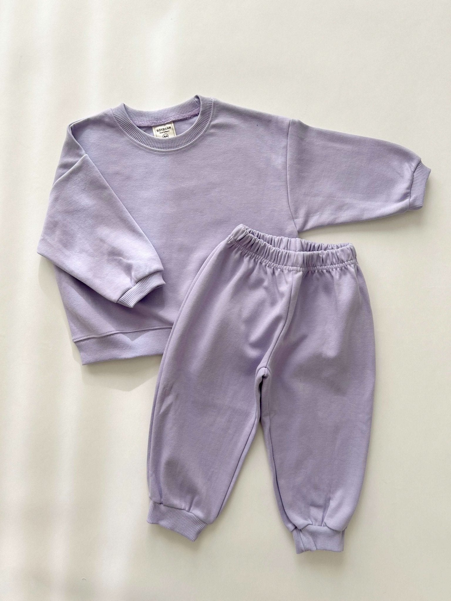 Kids Soy 24Fall Cotton Sweatshirt and Jogger Pants Set (1 - 9y) - 11 Colors kids outfit