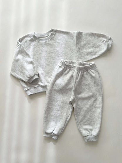 Kids Soy 24Fall Cotton Sweatshirt and Jogger Pants Set (1 - 9y) - 11 Colors kids outfit