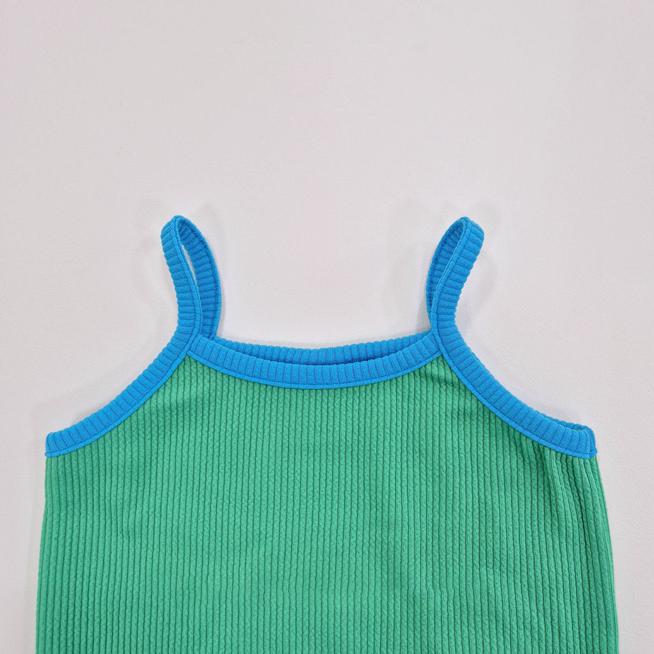Kids Soy Colorblock Ribbed Tank Top and Wide Pants Set (1 - 6y) - 4 Colors kids outfit