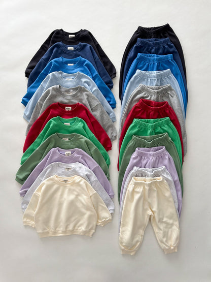 Kids Soy F25 Long Sleeve Sweatshirt and Jogger Pants Set (1 - 9y) - 11 Colors kids outfit