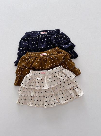 Kids Soy F26 Polka Dot Ruffle Skort (1-6y) - 3 Colors kids outfit