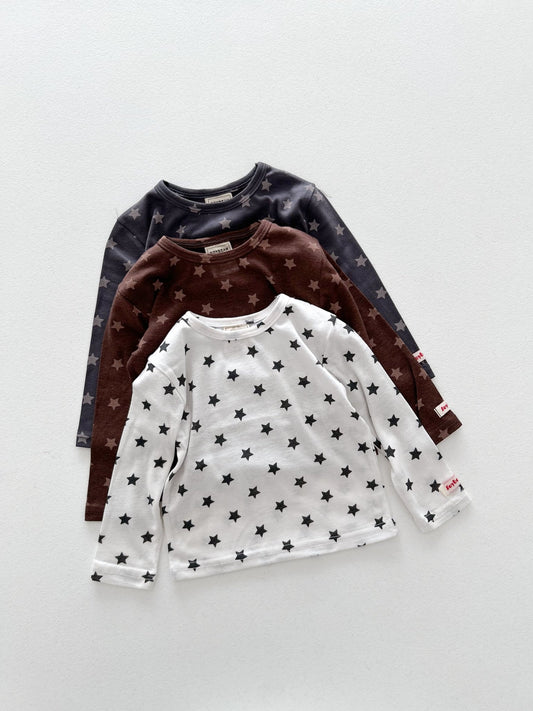 Kids Soy F26 Star All-Over Print Long Sleeve Top (1-6y) - 3 Colors kids outfit