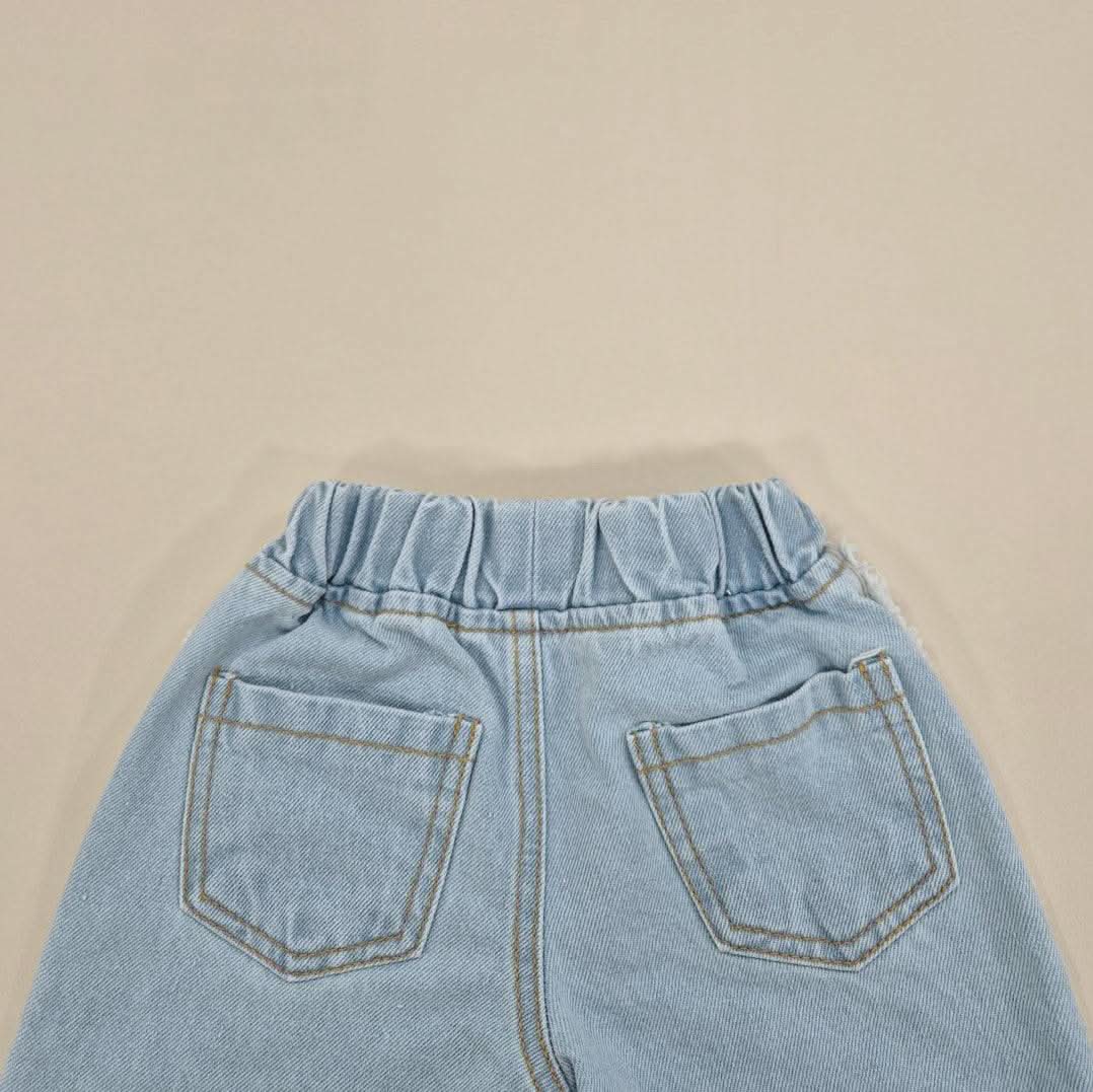 Kids Soy S25 Frayed Denim Pull - On Pants (1 - 8y) - 2 Colors kids outfit