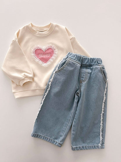 Kids Soy S25 Frayed Denim Pull - On Pants (1 - 8y) - 2 Colors kids outfit