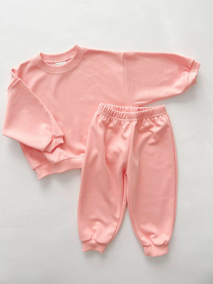Kids Soy S25 Sweatshirt and Jogger Pants Set (1 - 9y) - 7 Pop Colors kids outfit