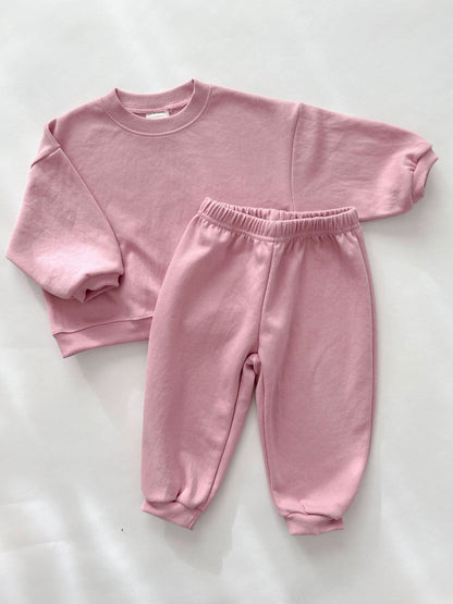 Kids Soy S25 Sweatshirt and Jogger Pants Set (1 - 9y) - Beige, Cream kids outfit