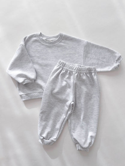 Kids Soy S25 Sweatshirt and Jogger Pants Set (1 - 9y) - Beige, Cream kids outfit
