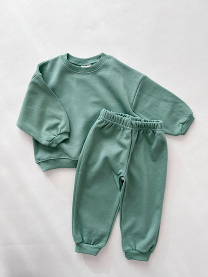 Kids Soy S25 Sweatshirt and Jogger Pants Set (1 - 9y) - Beige, Cream kids outfit