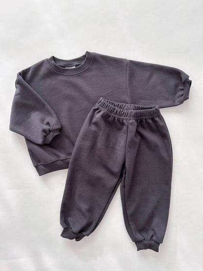 Kids Soy S25 Sweatshirt and Jogger Pants Set (1 - 9y) - Beige, Cream kids outfit