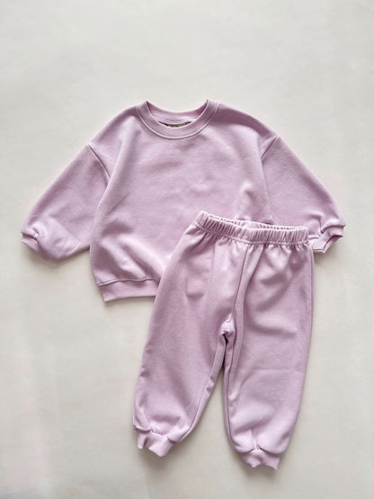 Kids Soy S25 Sweatshirt and Jogger Pants Set (1 - 9y) - Beige, Cream kids outfit