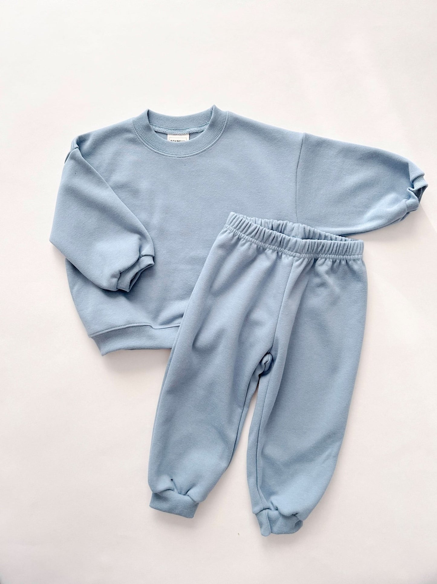 Kids Soy S25 Sweatshirt and Jogger Pants Set (1 - 9y) - Beige, Cream kids outfit