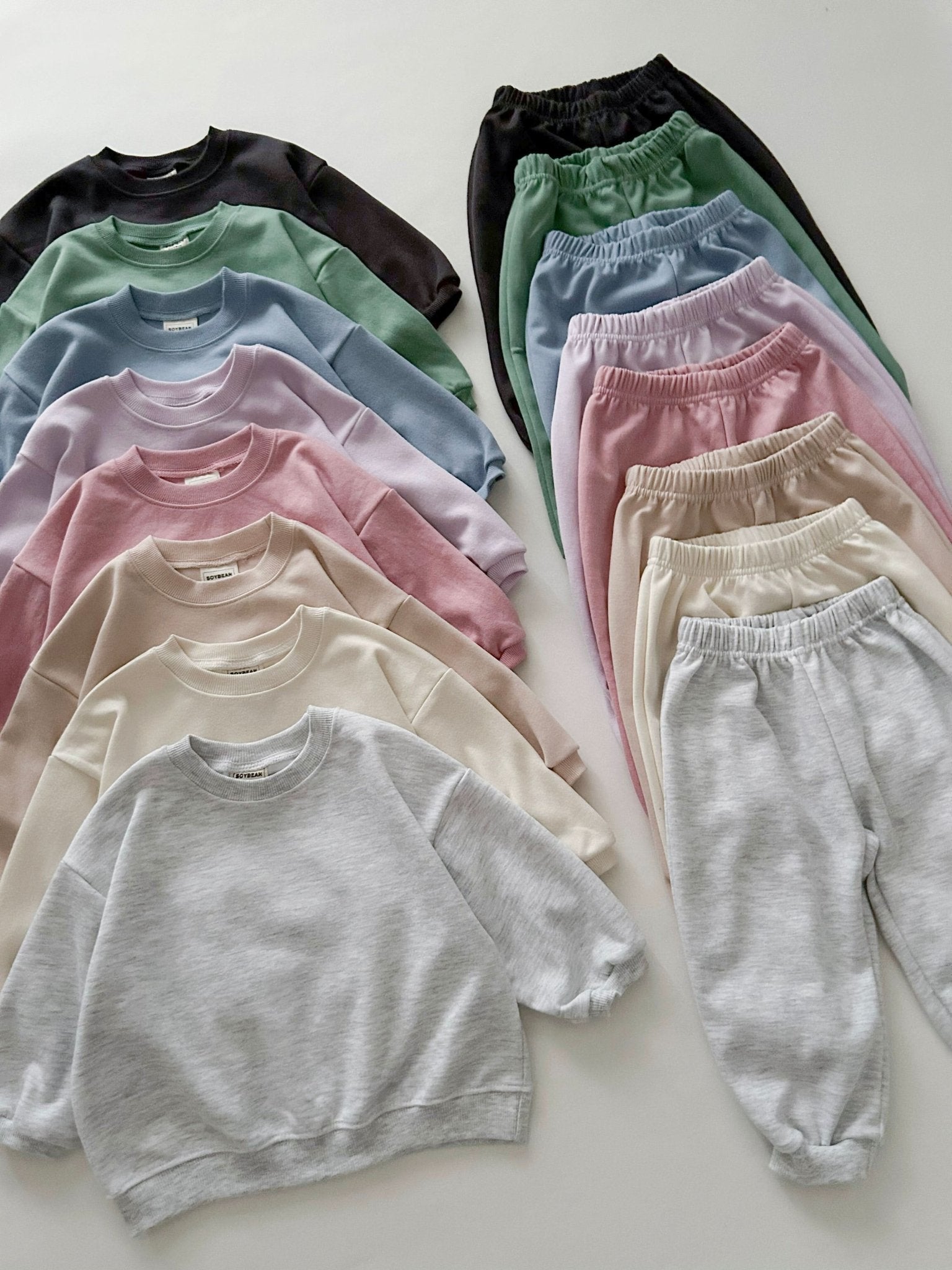 Kids Soy S25 Sweatshirt and Jogger Pants Set (1 - 9y) - Beige, Cream kids outfit