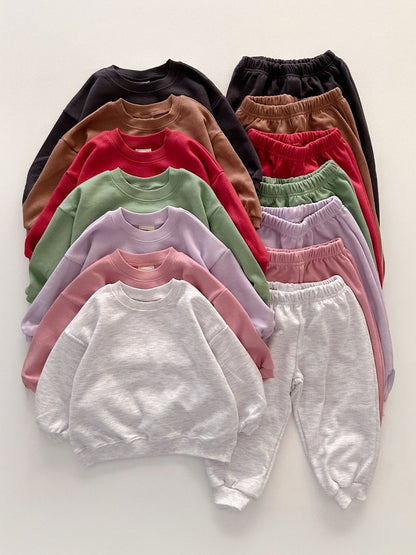Kids Soy SP26 Long Sleeve Sweatshirt and Jogger Pants Set (1 - 7y) - 7 Colors - AT NOON STORE