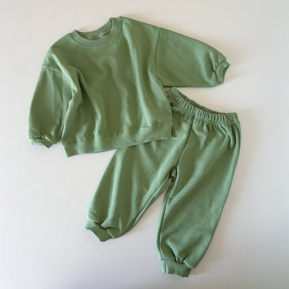 Kids Soy SP26 Long Sleeve Sweatshirt and Jogger Pants Set (1 - 7y) - 7 Colors - AT NOON STORE