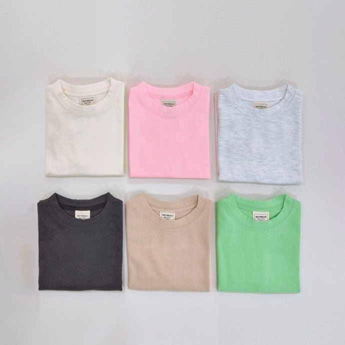 Kids Soy SS25 Basic Short Sleeve Top (1 - 9y) - 6 Colors kids outfit