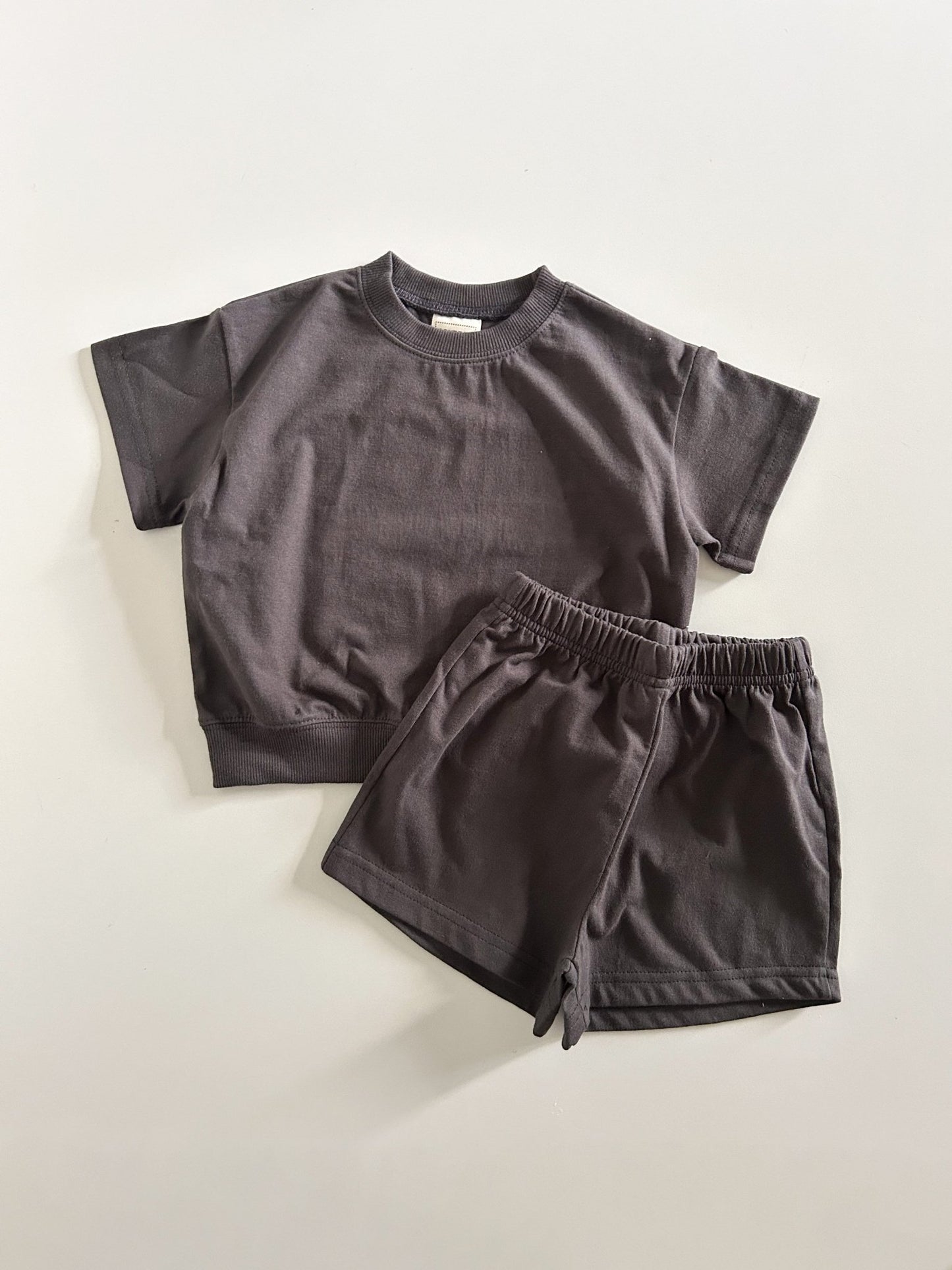 Kids Soy SS25 Basic Short Sleeve Top and Shorts Set (1 - 9y) - 6 Colors kids outfit