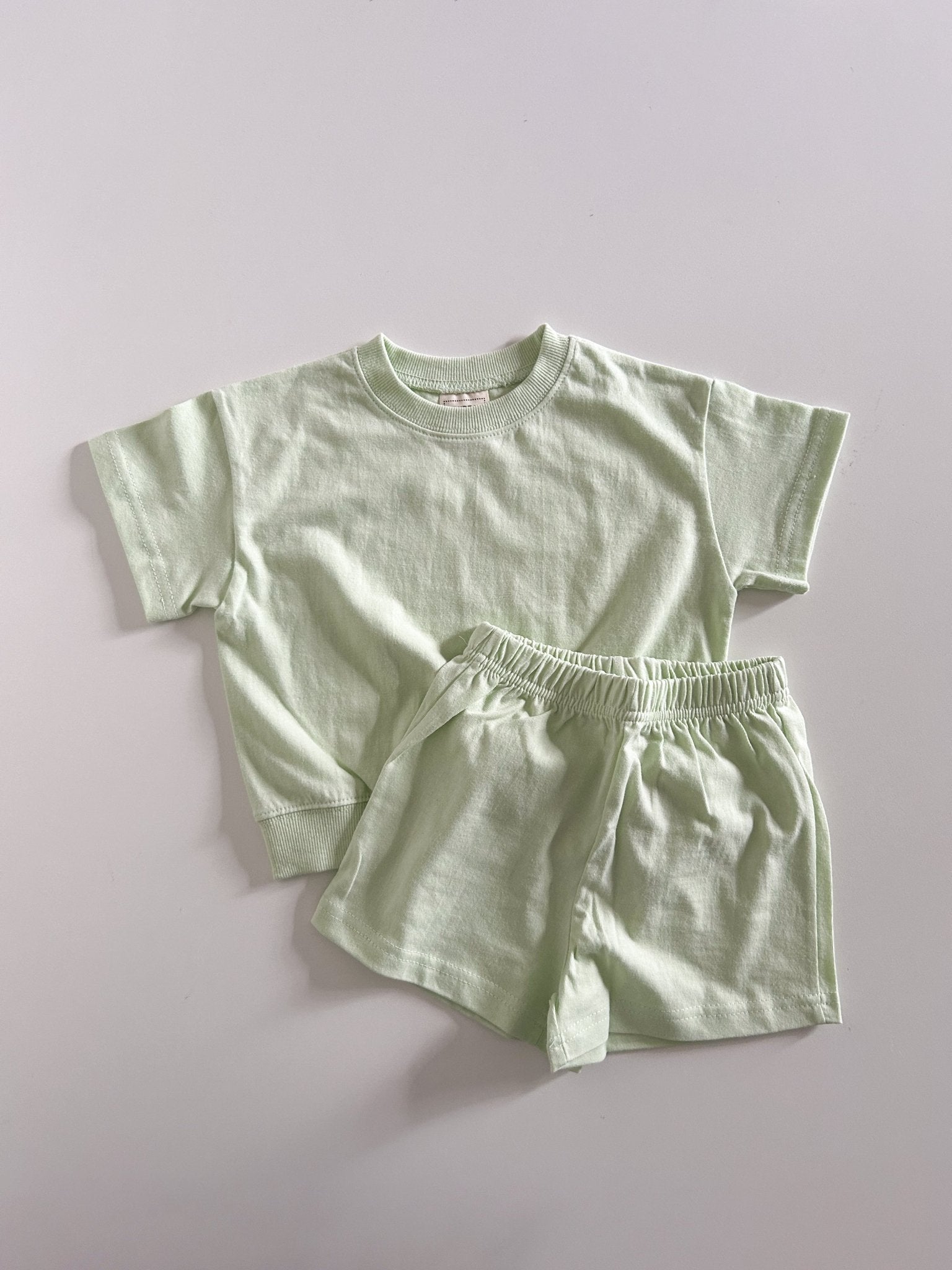 Kids Soy SS25 Basic Short Sleeve Top and Shorts Set (1 - 9y) - 6 Colors kids outfit
