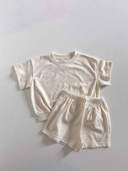Kids Soy SS25 Basic Short Sleeve Top and Shorts Set (1 - 9y) - 6 Colors kids outfit