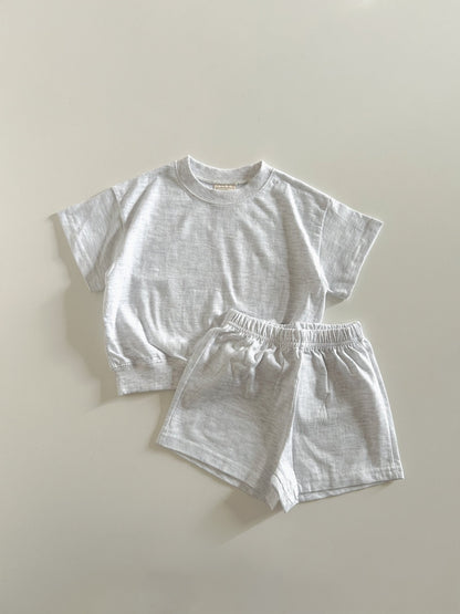 Kids Soy SS25 Basic Short Sleeve Top and Shorts Set (1 - 9y) - 6 Colors kids outfit
