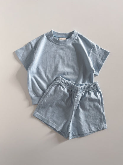 Kids Soy SS25 Basic Short Sleeve Top and Shorts Set (1 - 9y) - 6 Colors kids outfit