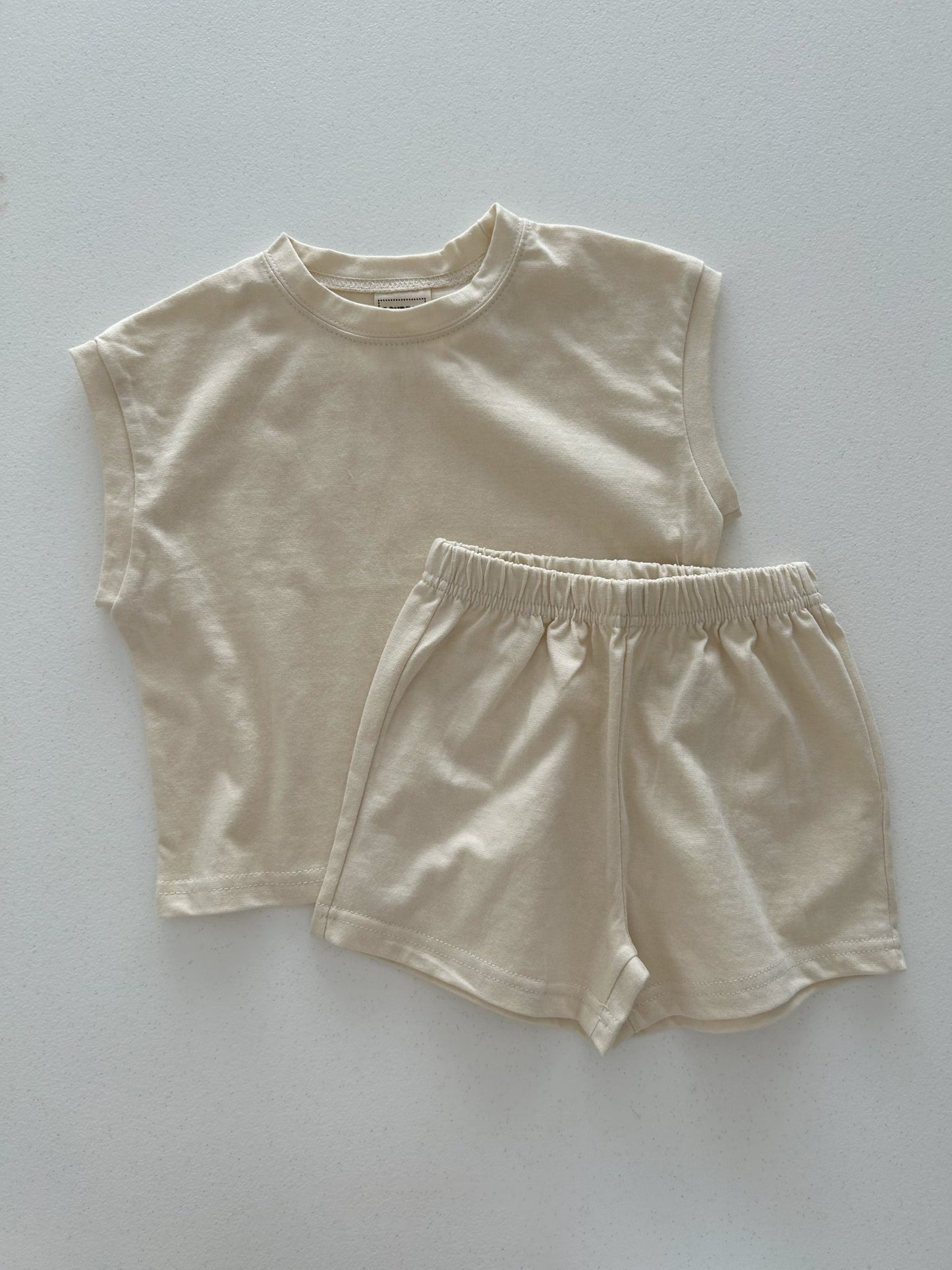 Kids Soy SS25 Muscle Sleeveless Top and Shorts Set (1 - 6y) - 4 Colors kids outfit