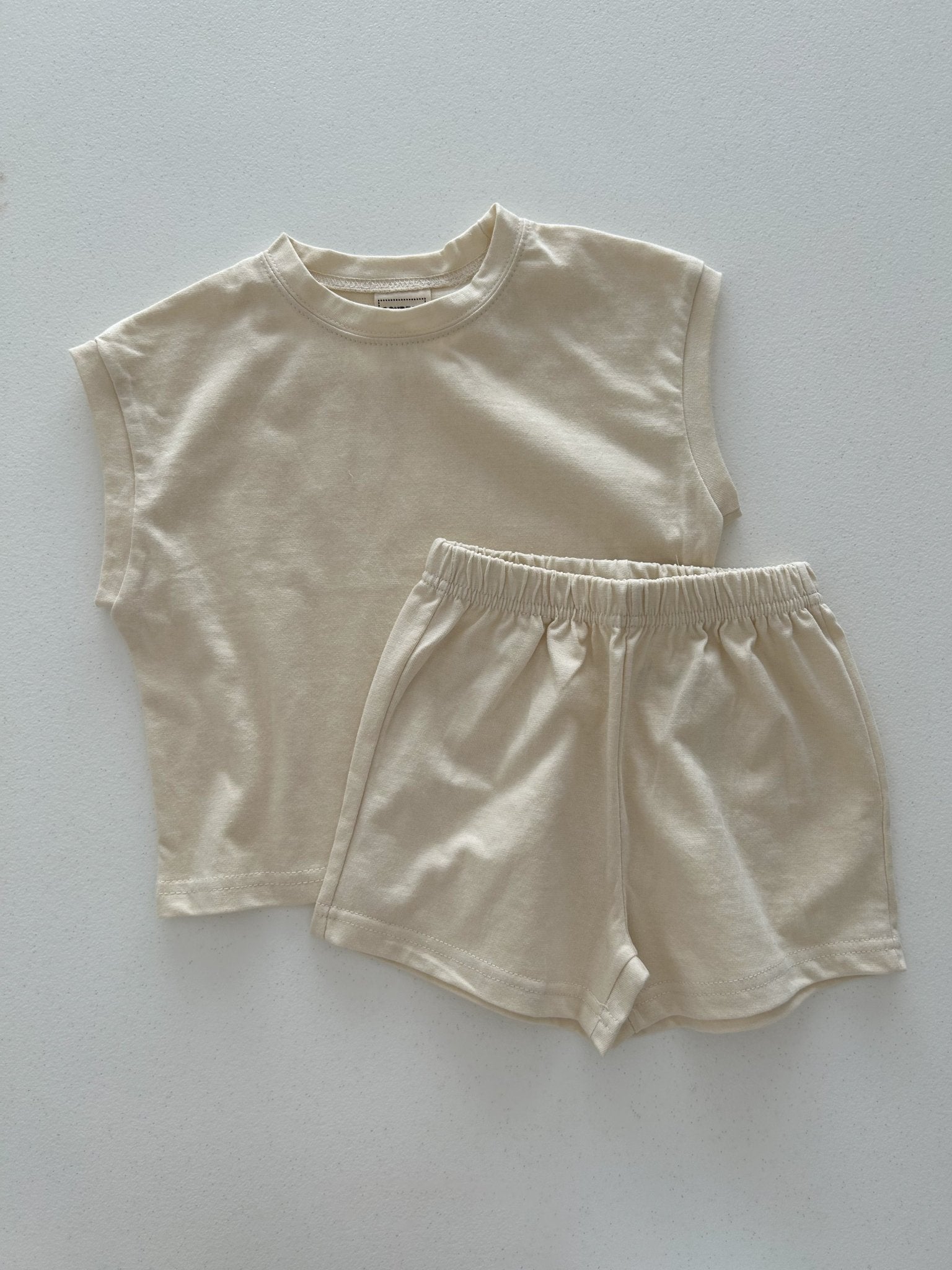 Kids Soy SS25 Muscle Sleeveless Top and Shorts Set (1 - 6y) - 4 Colors kids outfit