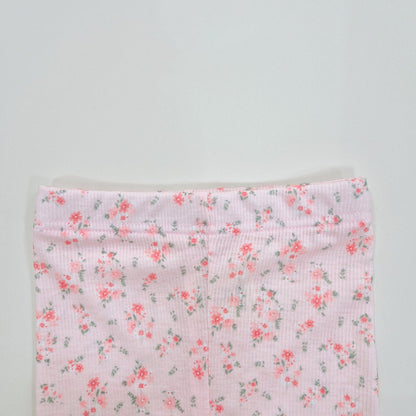 Kids Soy SS25 Peplum Cami and Floral Biker Shorts Set (1 - 6y) - Pink kids outfit