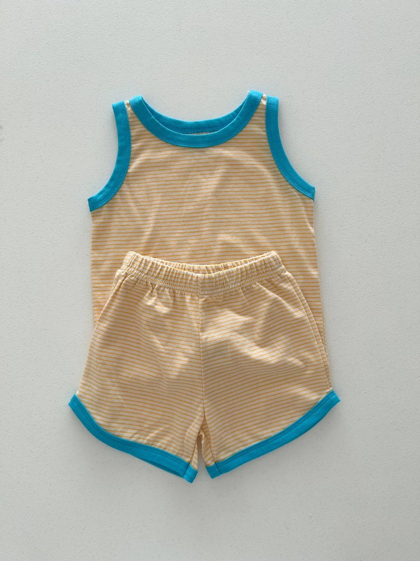 Kids Soy SS25 Stripe Sleeveless Top and Shorts Set (1 - 6y) - 4 Colors kids outfit