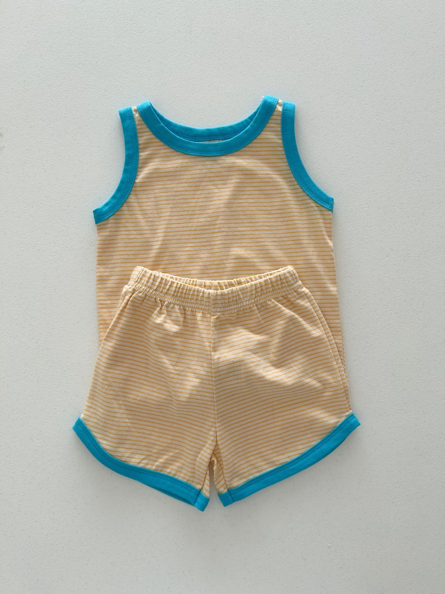 Kids Soy SS25 Stripe Sleeveless Top and Shorts Set (1 - 6y) - 4 Colors kids outfit