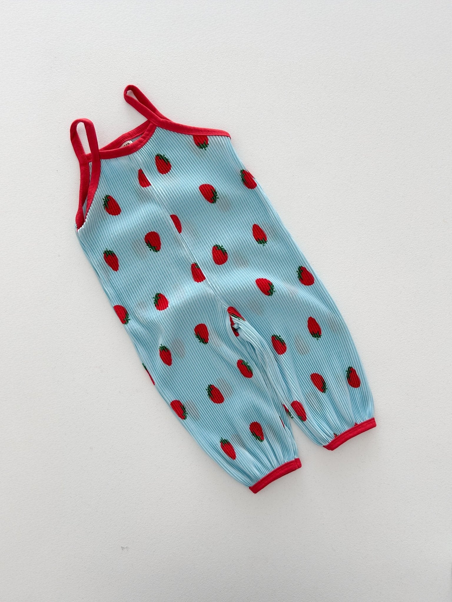 Kids Soy SS26 Pleated Noodle Strap Jumpsuit (2 - 7y) - 2 Colors - AT NOON STORE