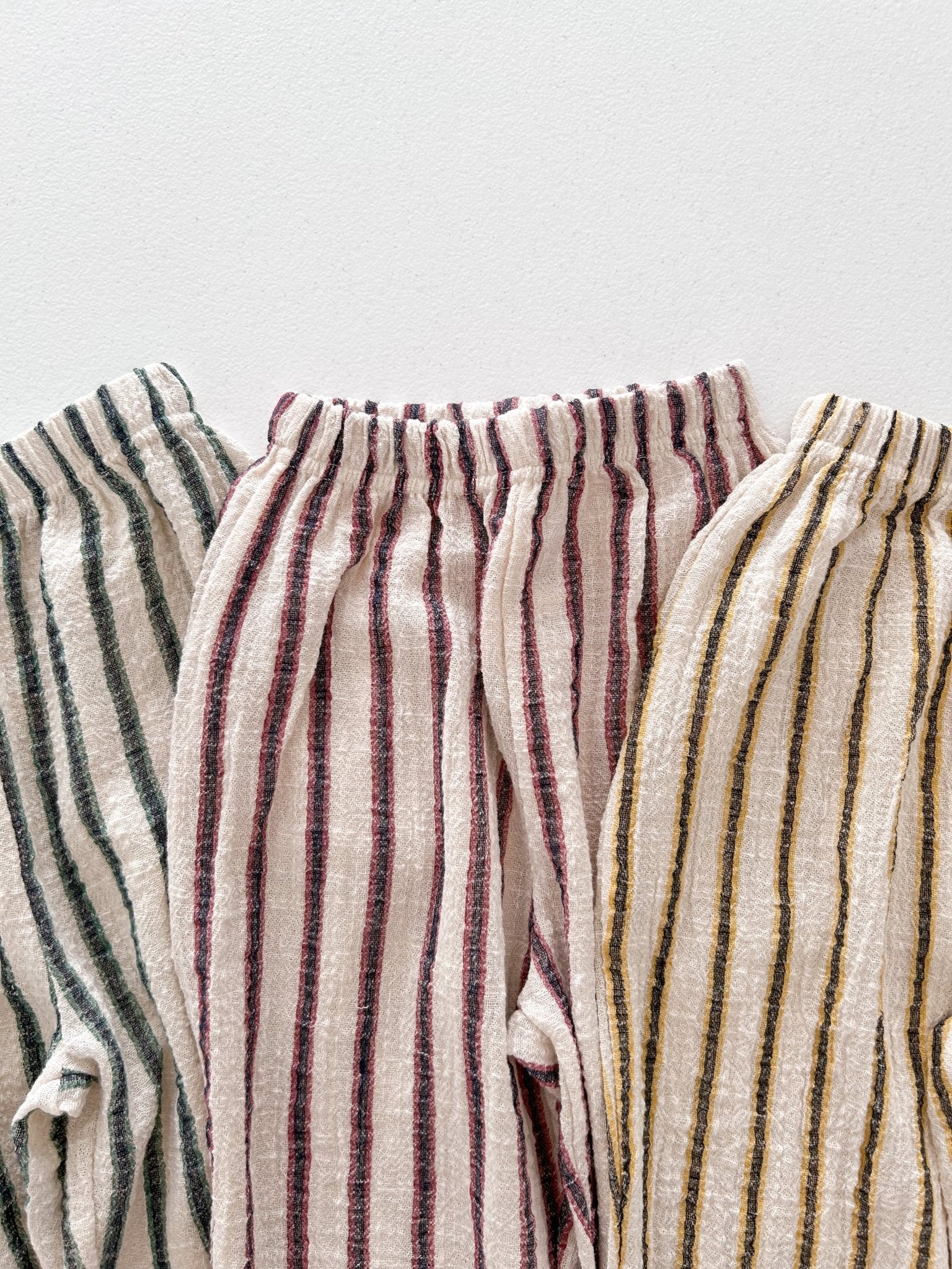 Kids Soy SS26 Stripe Cotton Summer Pants (1 - 6y) - 3 Colors - AT NOON STORE