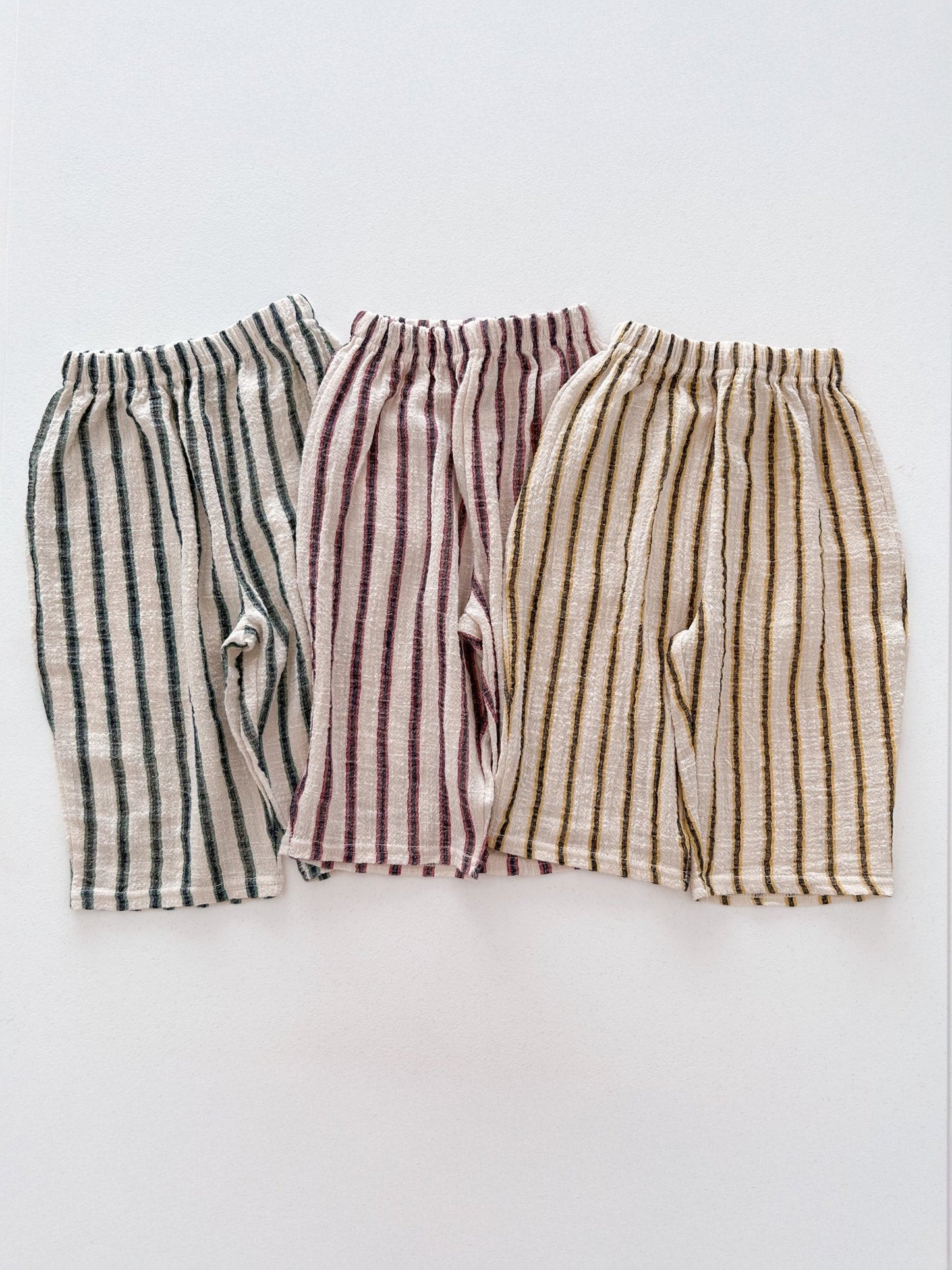 Kids Soy SS26 Stripe Cotton Summer Pants (1 - 6y) - 3 Colors - AT NOON STORE