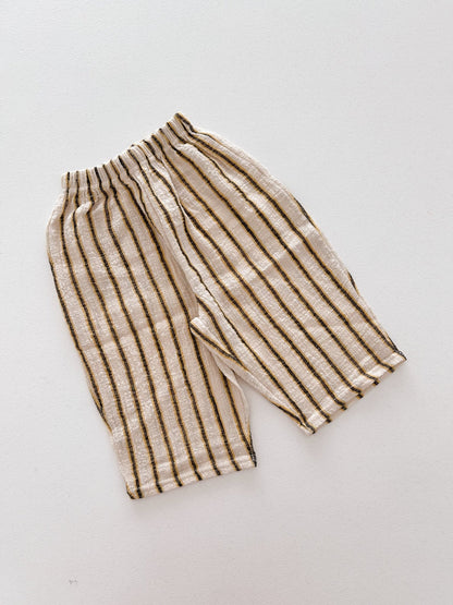 Kids Soy SS26 Stripe Cotton Summer Pants (1 - 6y) - 3 Colors - AT NOON STORE