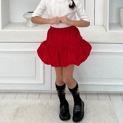 Kids SP26 Balloon Skirt (2 - 7y) - Red kids outfit